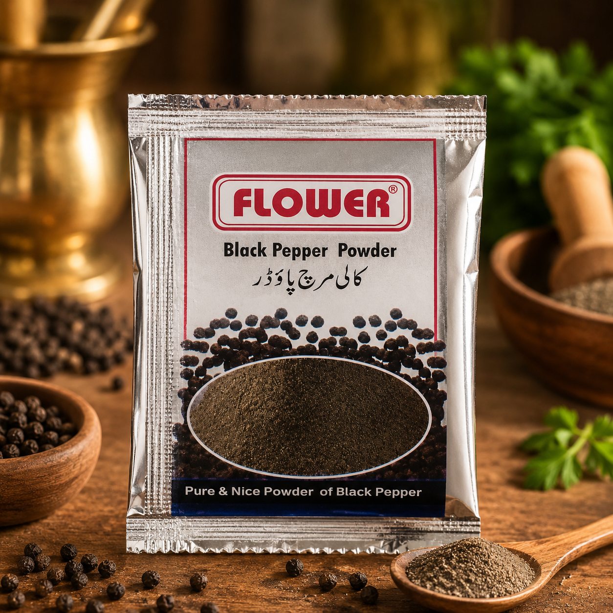 Black Paper Sachet